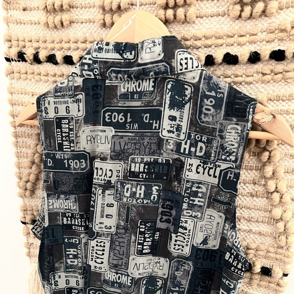 HARLEY DAVIDSON | Button Down All Over Print Shirt - Picture 8 of 9